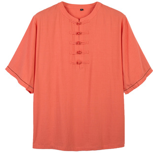 日常可穿短袖太极服女夏季2025新款棉麻中国太极拳练功服高端薄款