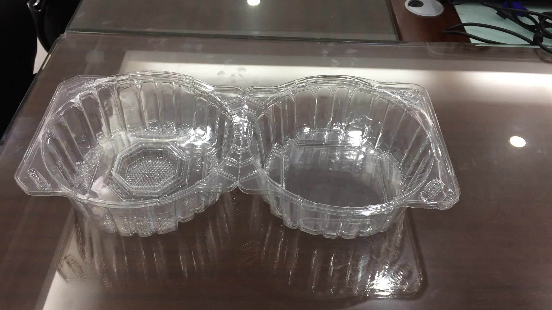 Disposable Clear Plastic Blister Lettuce Clamshell Packaging For