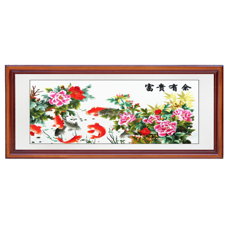 苏绣苏州刺绣花卉装饰挂画成品