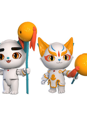 京剧猫人偶变脸武器玩具
