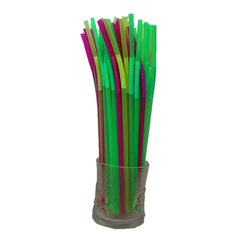 包邮一次性吸管饮料吸管彩色艺术管豆浆可乐弯曲彩色维他奶直管