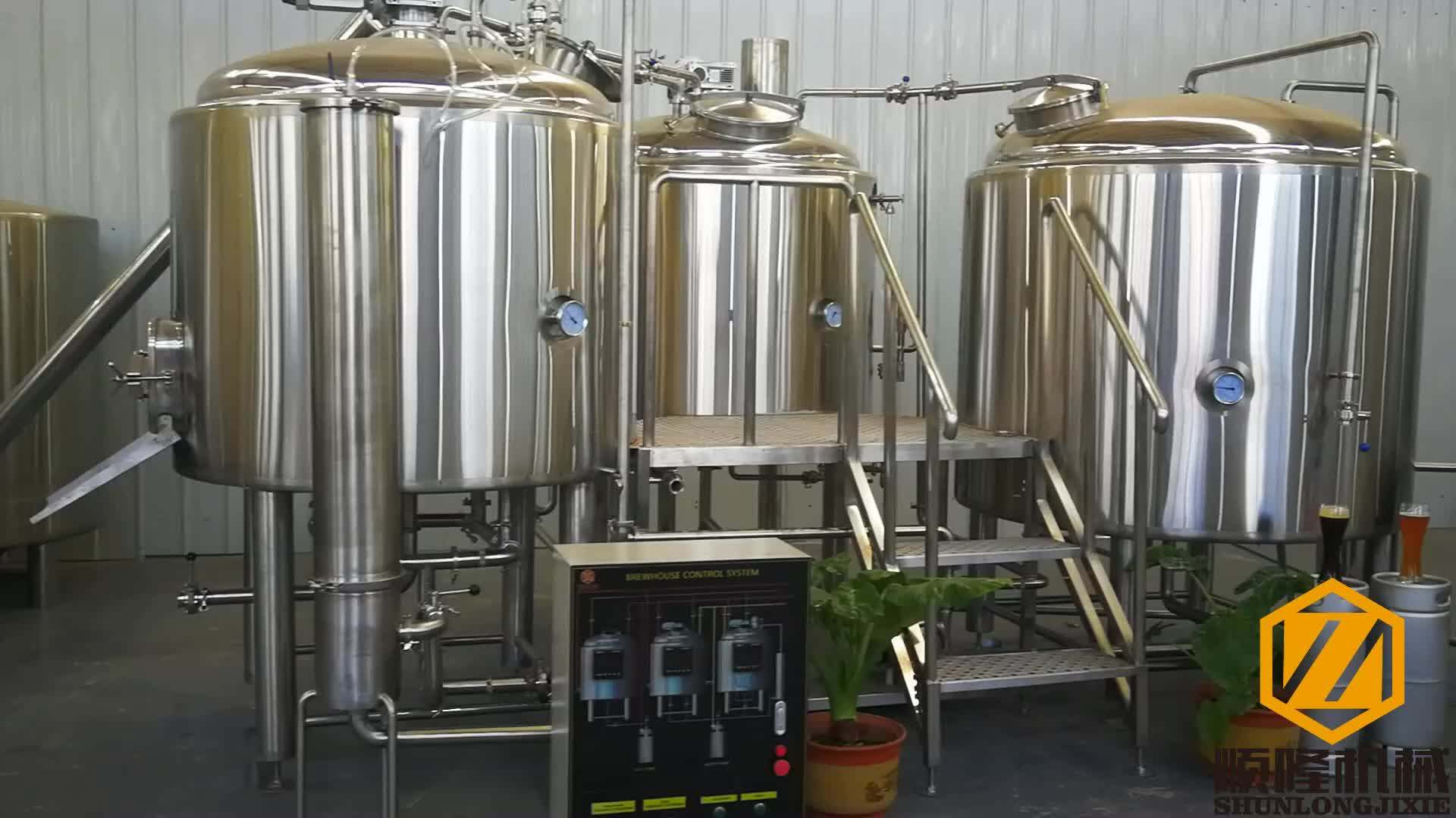 Beer Brewery Equipment 500l 700l 1000l 2000l Micro Brewery Per Batch ...