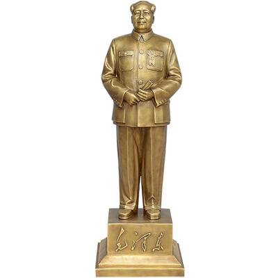 伟人开国大典风70cm毛主席铜像