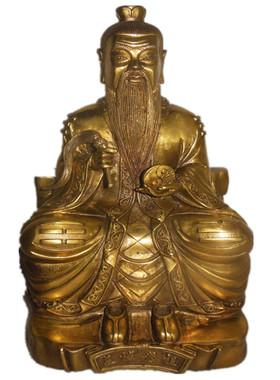纯铜鬼谷子保平安风水佛像