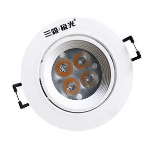 三雄极光led射灯天花灯嵌入式3W4W6W服装店客厅酒店背景墙牛眼灯