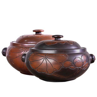 滇匠旗舰店云南建水汽锅一体陶瓷紫陶鸡专用蒸锅气锅多层蒸家用砂