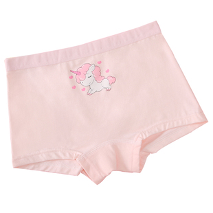 儿童内裤女童宝宝全棉a类纯棉中大童四角小女孩三角平角短裤不夹p