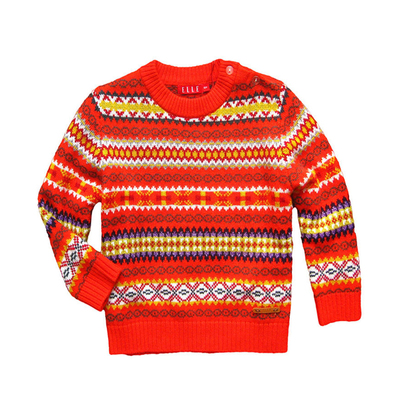 专柜正品ELLE小童圆领毛衣秋冬潮