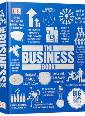 英文原版 DK商业百科系列：The Business Book: Big Ideas Simply Explained人类思想企业管理与决策类经济学全彩精装丛书通俗读物