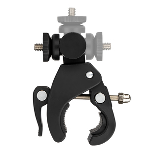 芯鲜PH09多机位手机直播支架蟹爪夹摄影强力卡子管夹大力夹通用卡箍喉箍灯架三脚架扩展卡座自行车蟹钳手机架