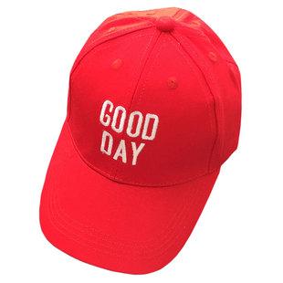 儿童帽子宝宝女童男童红色潮韩版夏遮阳帽鸭舌帽棒球帽白色帽子