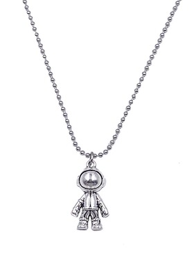 ins自制太空人宇航员吊坠毛衣链