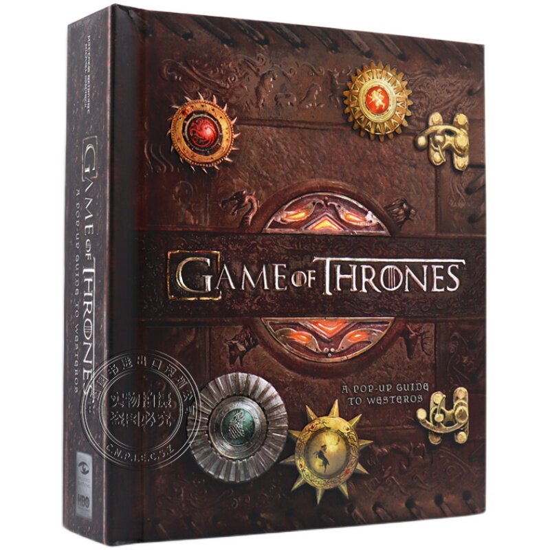 预售英文原版 冰与火之歌立体书 Game of Thrones: A Pop-Up Guide to Westeros 权力的游戏 礼品书 生日礼物 周边 大型立体场景