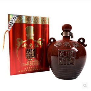 绍兴黄酒 女儿红酒国色天香珍藏黄酒 陶坛装10斤花雕酒5L礼盒包邮