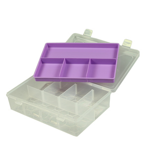 化妆饰品收纳盒上下双层可放鸭嘴夹鳄鱼夹恐龙夹钢卡 黑卡子 眉笔