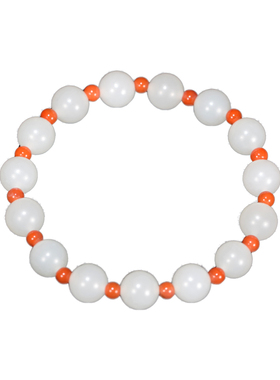 梧桐玉落8mm手串新疆羊脂白玉