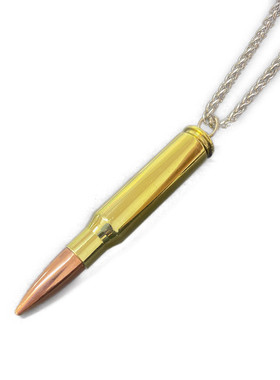 项链男士挂件吊坠时尚风子弹壳