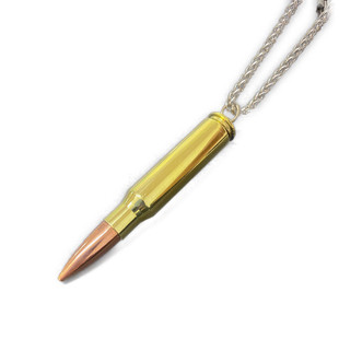 子弹头项链子弹壳项链子弹项链男士挂件真子弹吊坠免费刻字时尚霸