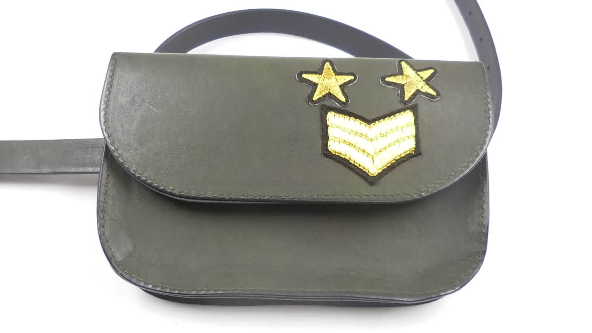 Fm Brand China Wholesale Shiny Leather Fanny Pack Belt Waist Bag Women