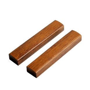 思知 创意简约镇纸黑紫竹檀红木光面毛笔字书法压纸木镇子镇尺初学者学生国画压书器中国风文房四宝用品摆件