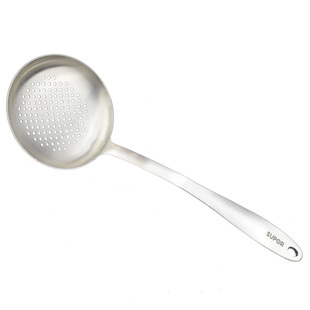 苏泊尔KT04B1典雅系列大漏勺304不锈钢加厚滤网漏勺火锅勺油漏