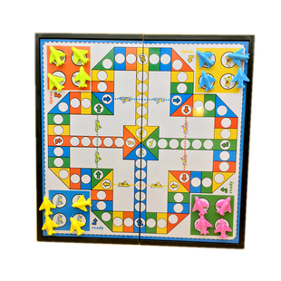 包邮大号磁石飞行棋便携式折叠棋盘幼儿园儿童益智磁性飞行游戏棋
