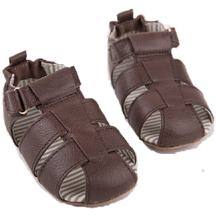 美国采购正品Robeez真皮透气橡胶软垫防滑罗马学步鞋男童女童现货