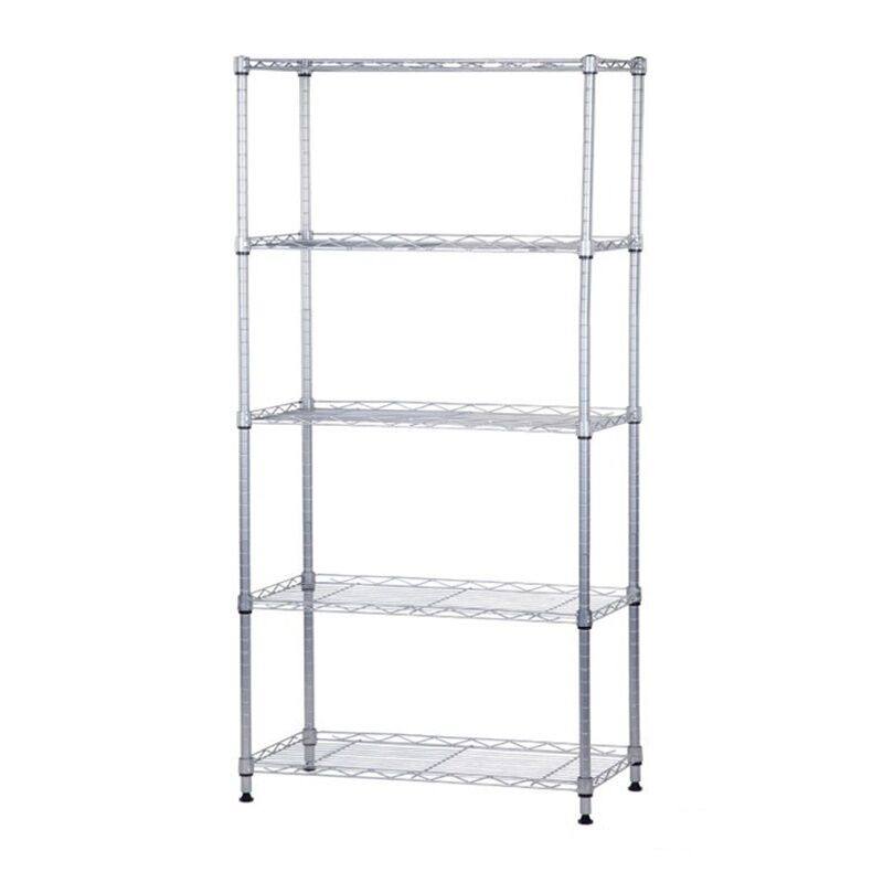 收纳置物架厨房架子DIY自由组合储物整理架不锈钢色货架金属层架_虎窝淘