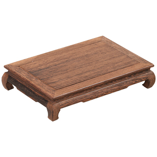 鸡翅木长方形底座花瓶花盆盆景佛像工艺品茶具摆件托架实木质炕几