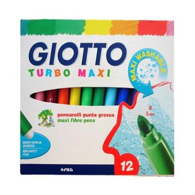 奇多18色粗杆可洗水彩绘画益智