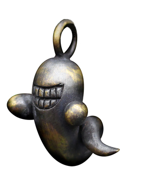 手工简约纯银黄铜鬼怪吊坠