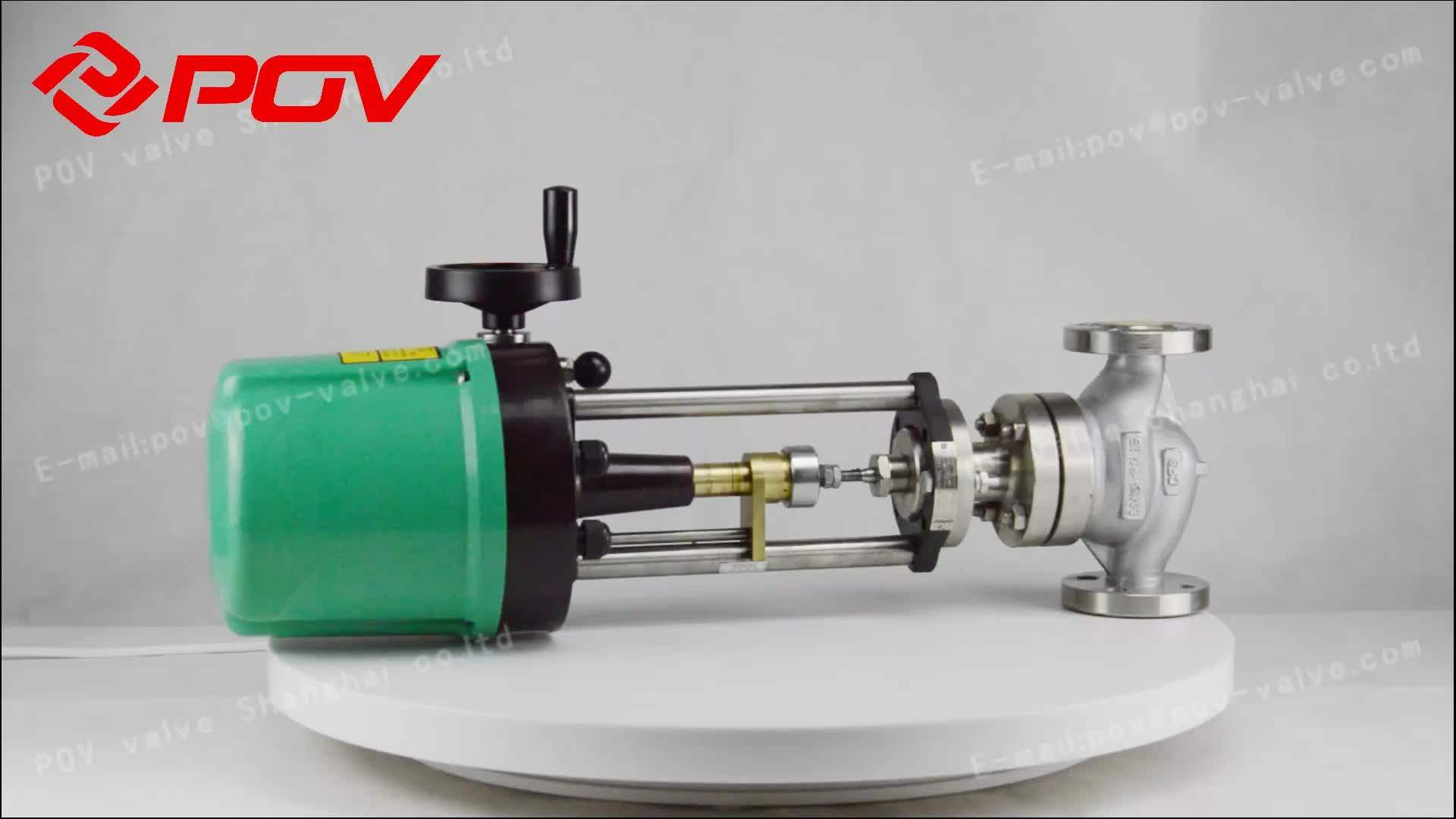 Electric Single Seat Oil Control Valve Double Regulating Valve Buy