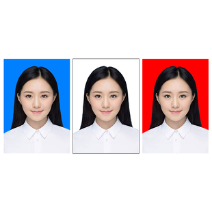 证件照换底色冲印 ps换底色1寸2寸 日本签证照片免费换底大头贴