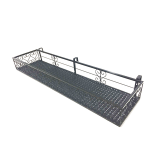 阳台花架悬挂式铁艺护栏花盆架防盗网花架客厅多肉花架室内置物架