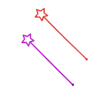 塑料搅拌棒 彩色五角星调酒棒 奶茶饮料搅棒 通花星果汁调棒30支