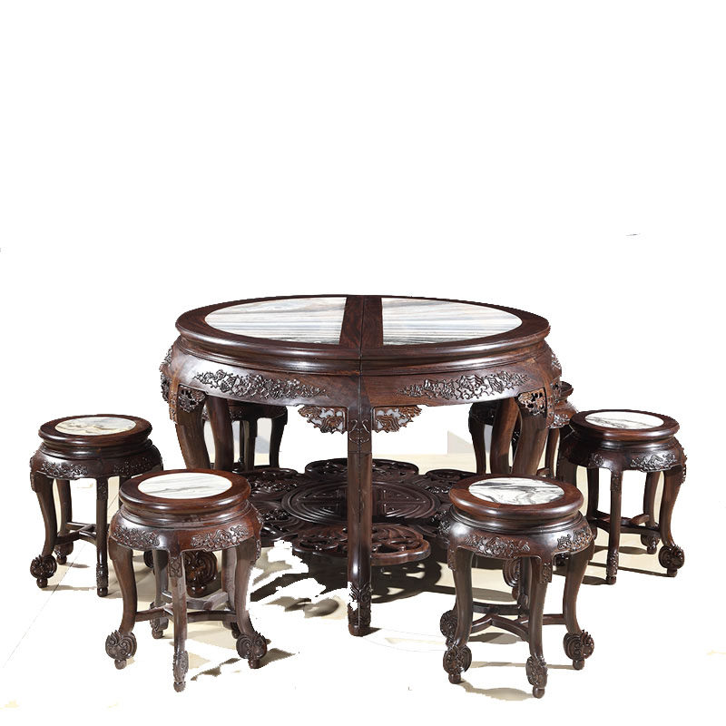 酸枝灵芝明清古典风非洲红木家具