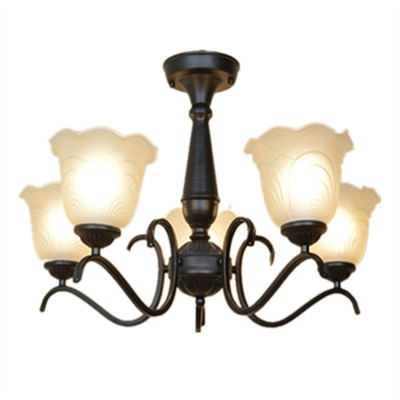 欧式铁艺吊灯卧室欧式