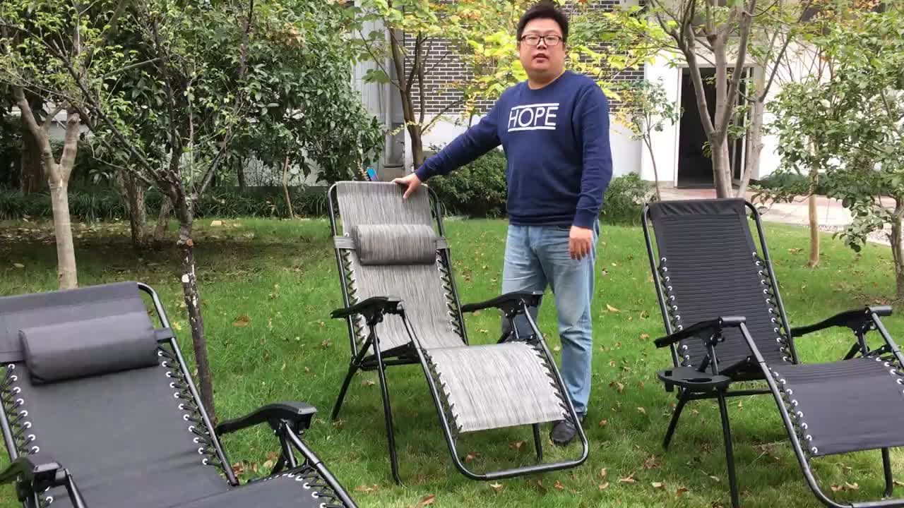 Oem Stainless Steel Adjustable Easy Chair Cheap Folding Deck