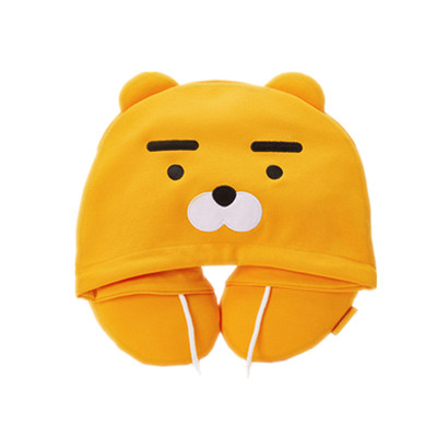 韩国Kakao卡靠可爱卡考卡通ryan连帽颈枕U型枕旅行办公室午睡枕