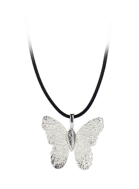 蝴蝶项链未镶嵌短款礼物饰品吊坠