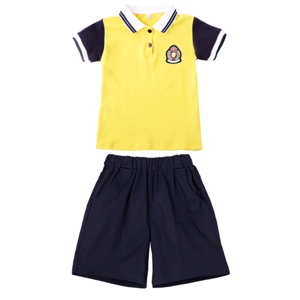 夏装短袖纯棉春秋套装幼儿园园服