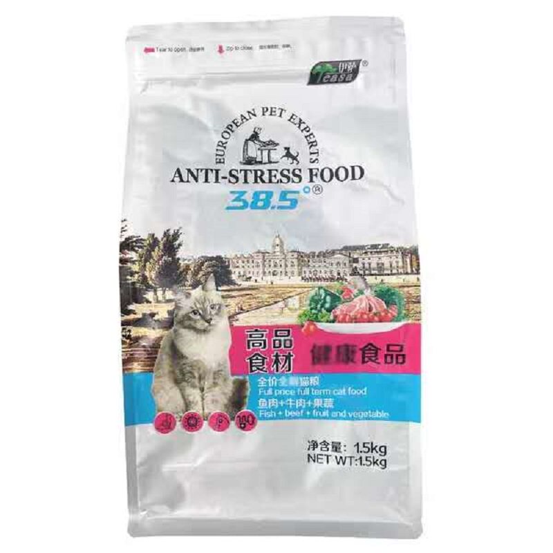 伊萨猫粮38.5度猫粮期牛肉鱼肉
