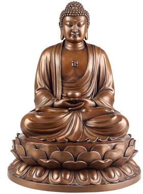 佛香天逸紫铜佛像摆件如来佛祖