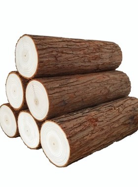 天然杉木桩装饰展示摄影摆件