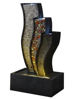 摆设流水喷泉阳台中式风大摆件