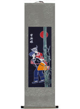贵州苗族工艺品蜡染手工制作蜡画