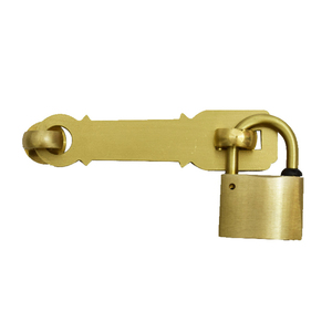 包邮老式仿古纯铜锁扣搭扣木门带锁柜门挂锁全铜加厚插销门扣门栓