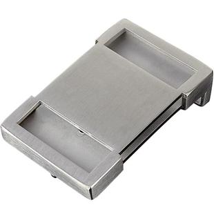 304不锈钢腰带扣头皮带头自动扣卡扣配件卡子平滑扣板扣3.5裤带扣