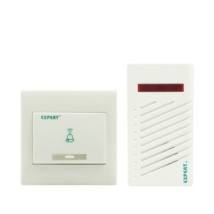 能者无线门铃86*86型线暗盒开关门铃直流数码超远遥控家用装电池