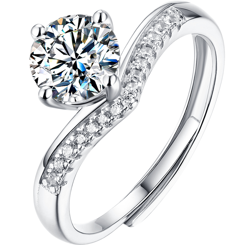 t400莫桑女公主皇冠一克拉求婚戒指一味跟风选择内幕解说